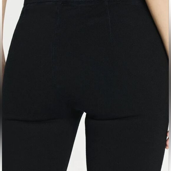 Frame The Jetset Crop Mini Boot in Sheen Noir BEST SELLER SZ 0 NWT $198 - Picture 6 of 9